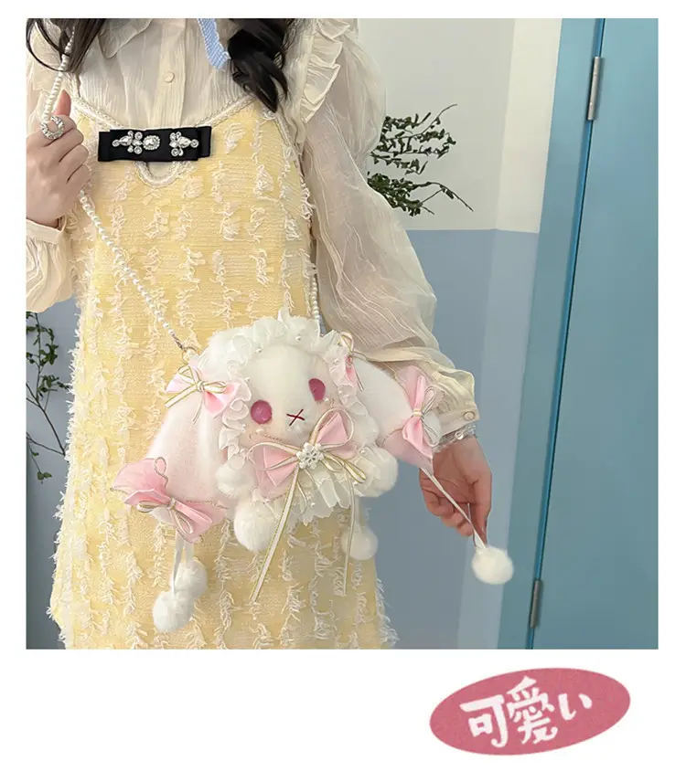 Lolita Rabbit Doll Bow Bag Free Shipping — feature 24