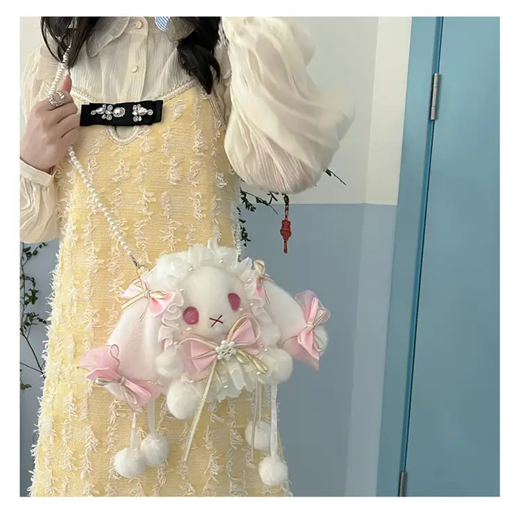 Lolita Rabbit Doll Bow Bag Free Shipping — feature 25