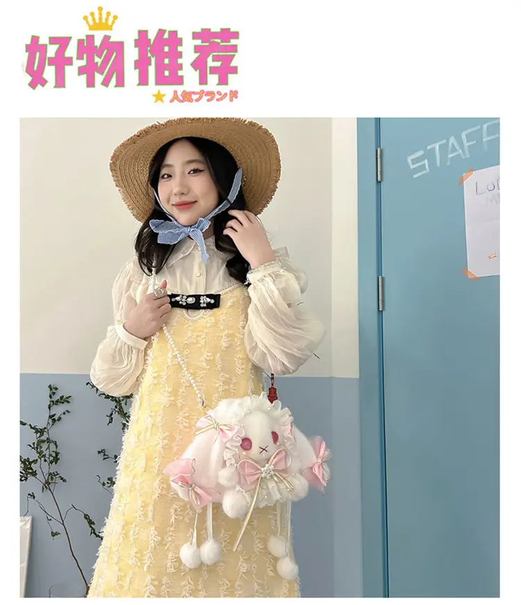 Lolita Rabbit Doll Bow Bag Free Shipping — feature 26