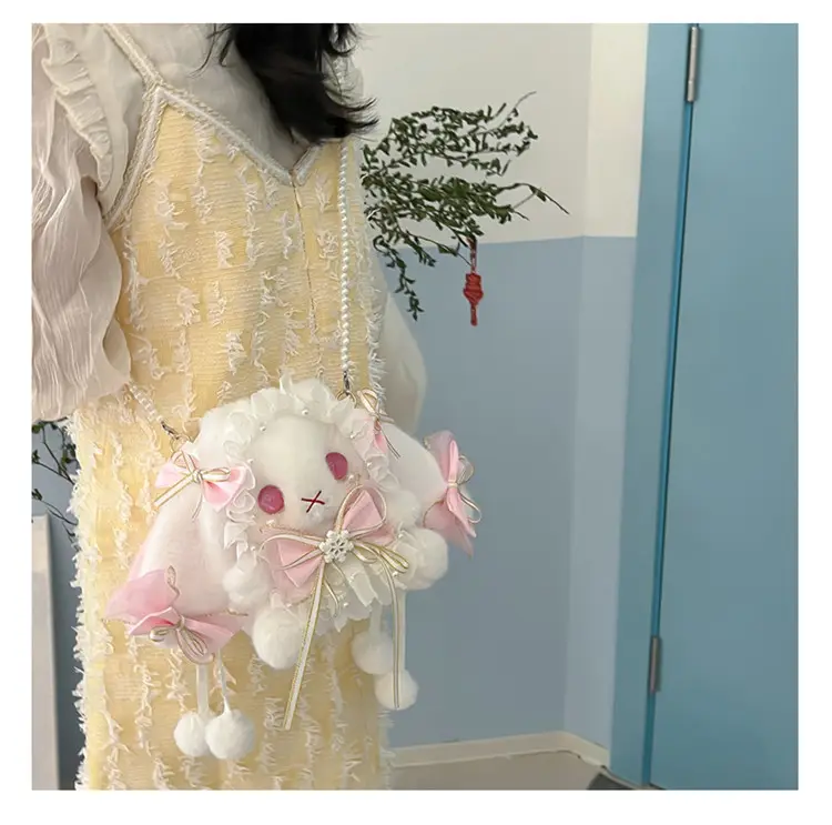 Lolita Rabbit Doll Bow Bag Free Shipping — feature 27