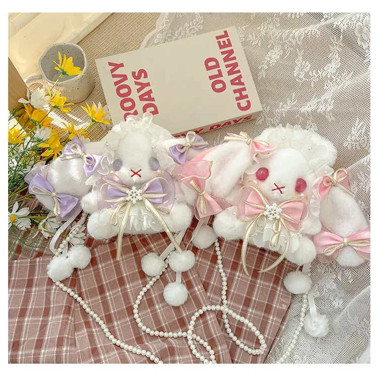 Lolita Rabbit Doll Bow Bag Free Shipping — feature 29