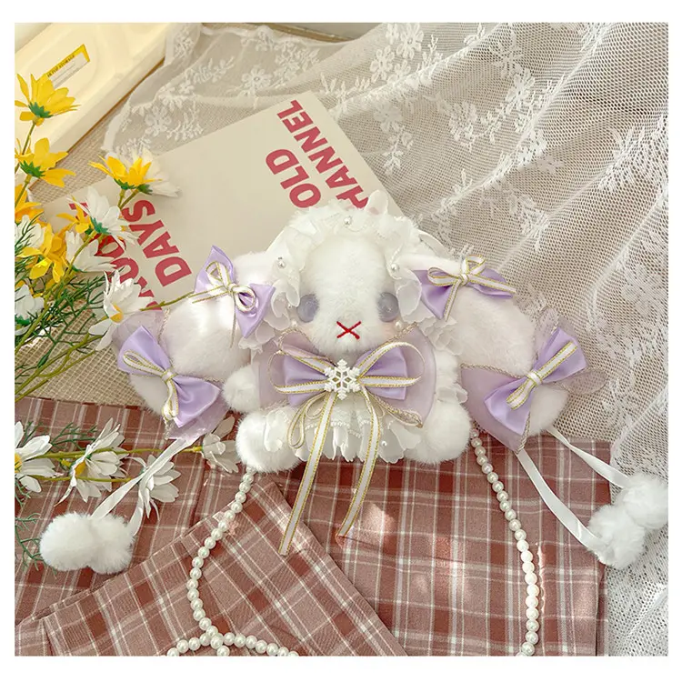 Lolita Rabbit Doll Bow Bag Free Shipping — feature 37