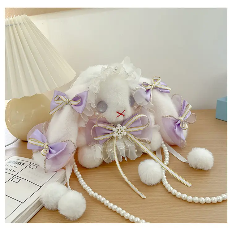 Lolita Rabbit Doll Bow Bag Free Shipping — feature 38