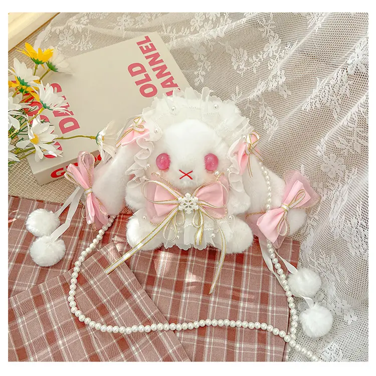 Lolita Rabbit Doll Bow Bag Free Shipping — feature 39