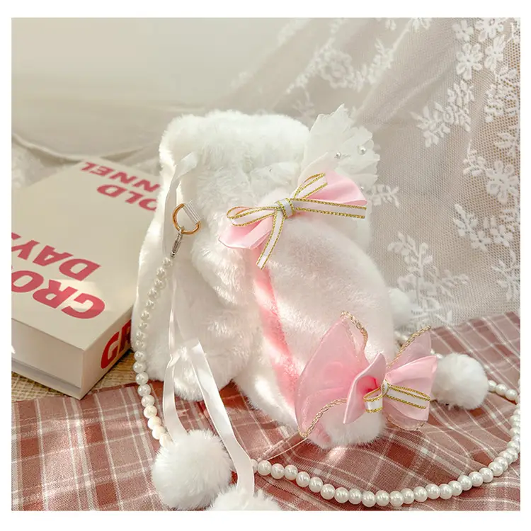 Lolita Rabbit Doll Bow Bag Free Shipping — feature 42