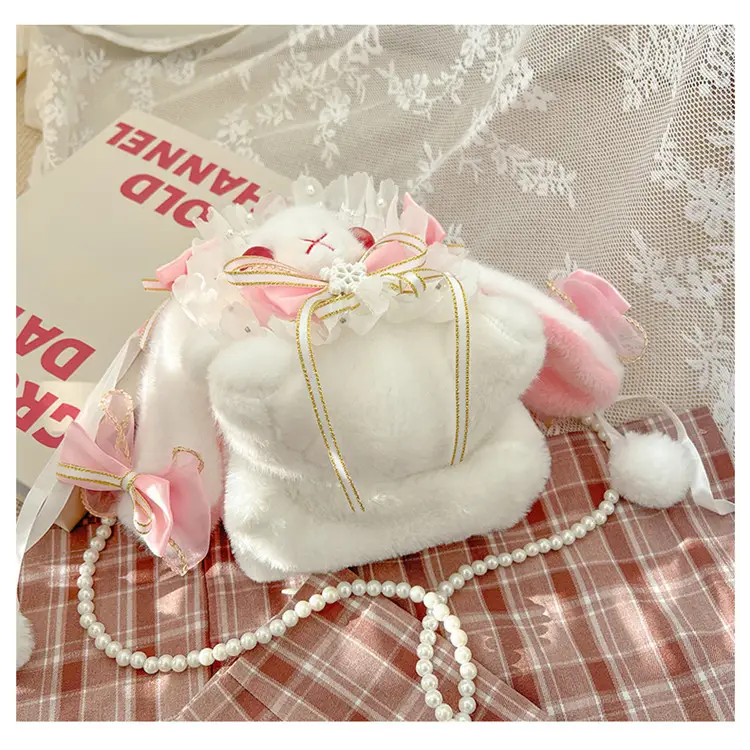Lolita Rabbit Doll Bow Bag Free Shipping — feature 45