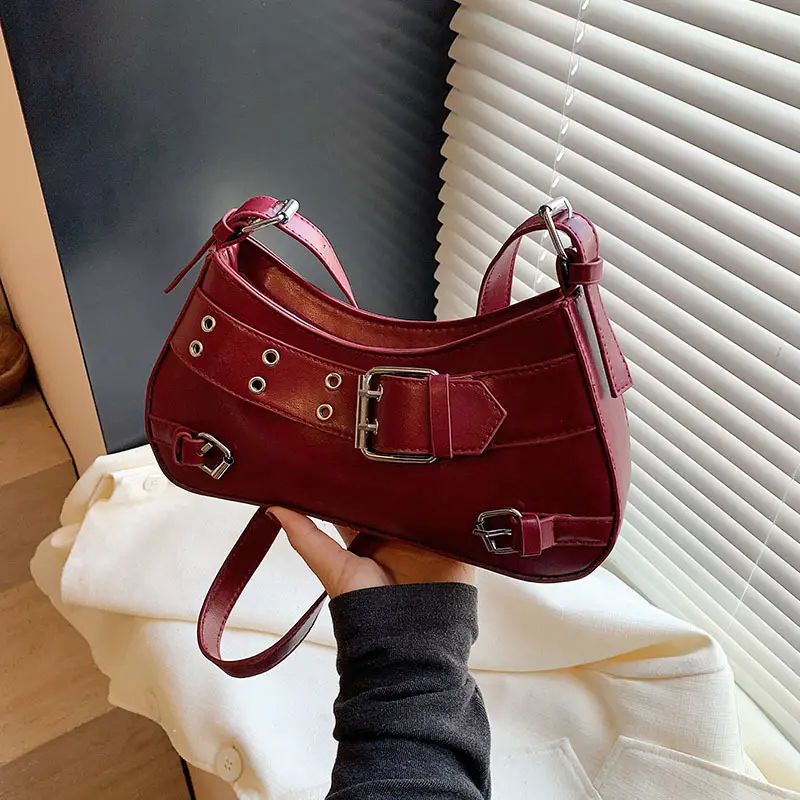 2025 Women's PU Leather Shoulder Bag Black Crossbody - Image 6
