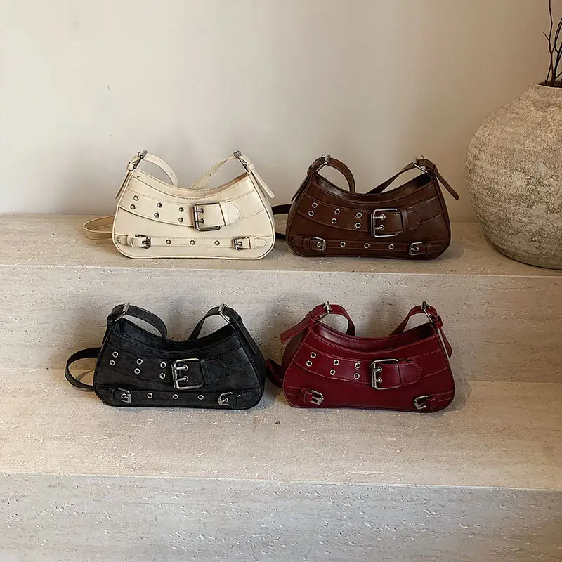 2025 Women's PU Leather Shoulder Bag Black Crossbody - Image 8