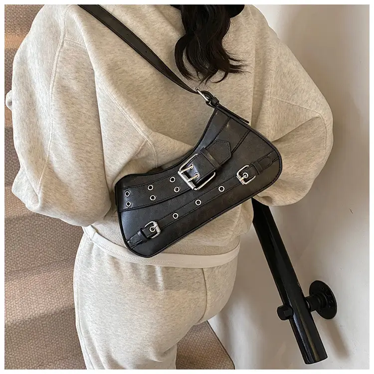 2025 Women's PU Leather Shoulder Bag Black Crossbody — feature 21
