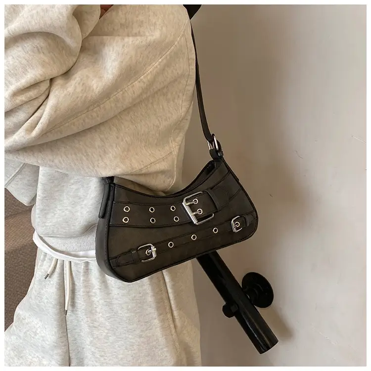 2025 Women's PU Leather Shoulder Bag Black Crossbody — feature 22