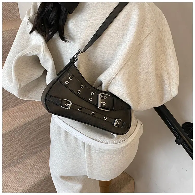 2025 Women's PU Leather Shoulder Bag Black Crossbody — feature 23