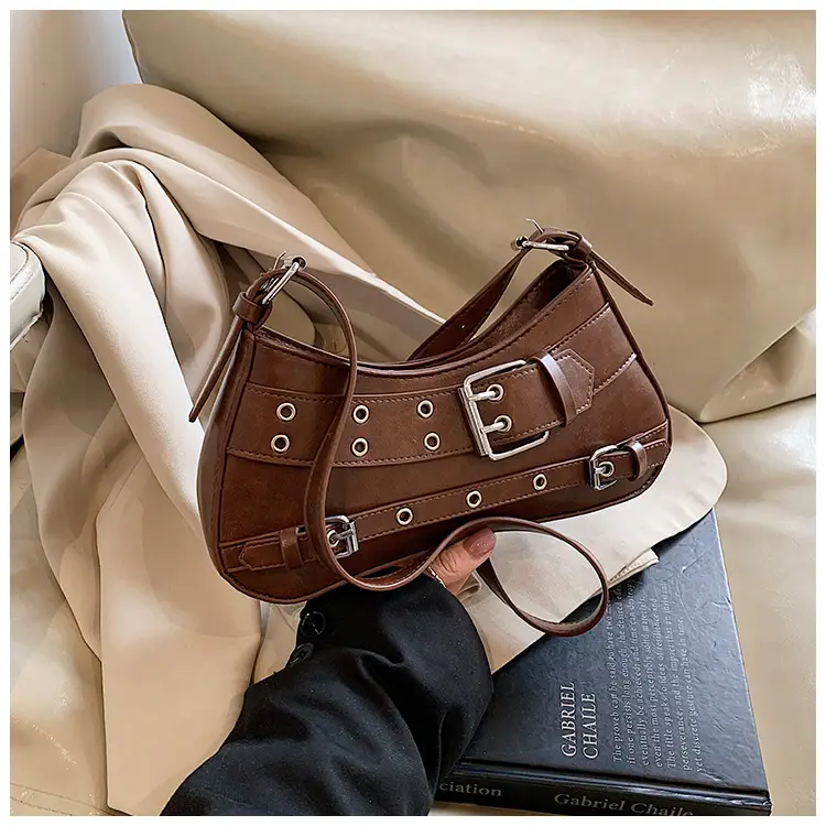 2025 Women's PU Leather Shoulder Bag Black Crossbody - Image 3