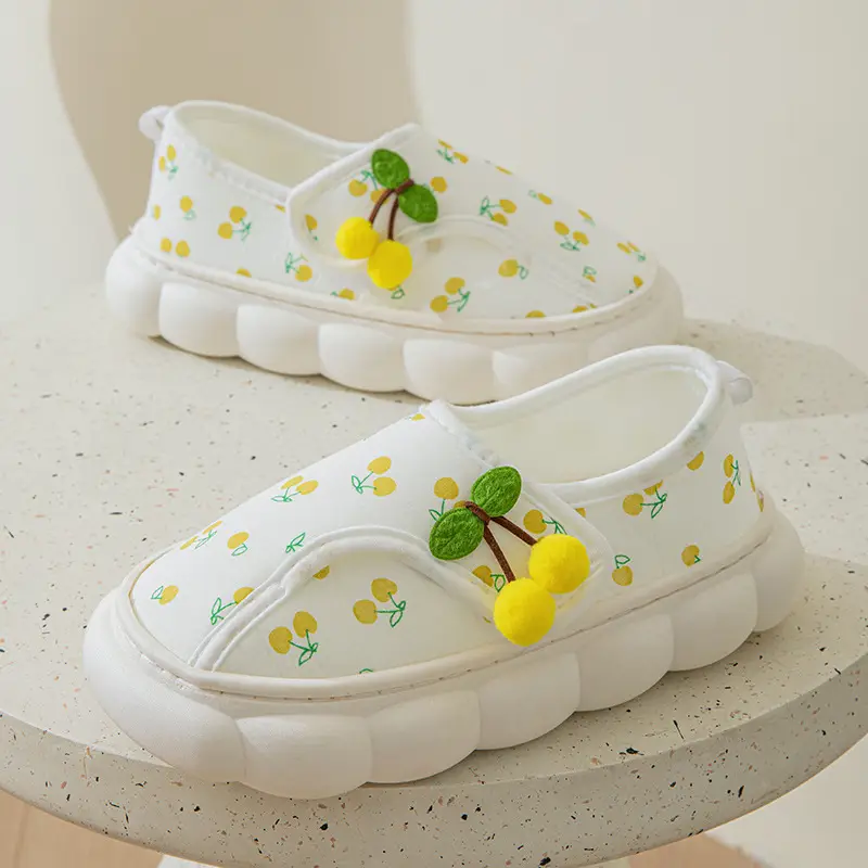 Moon Shoes Summer Thin Heel Cute Household Cotton Slippers Women's Indoor Postpartum Non-slip Spring/Summer Home Slippers - Image 5