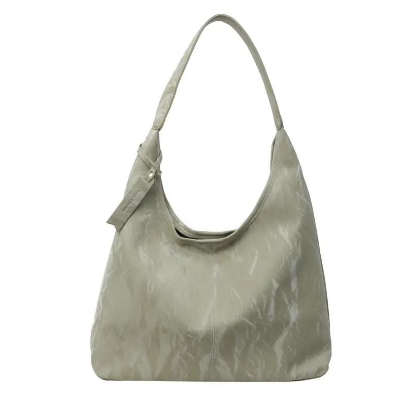 Women's Black Velvet Shoulder Bag Large Capacity - Image 4