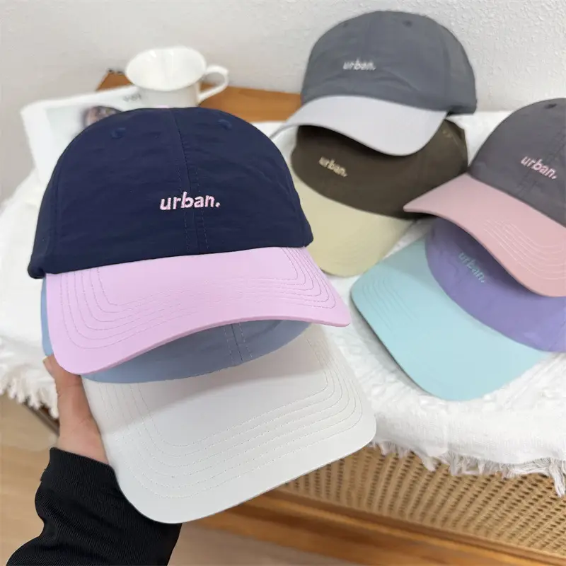 Women Baseball Caps Spring Summer Matching Korean Color