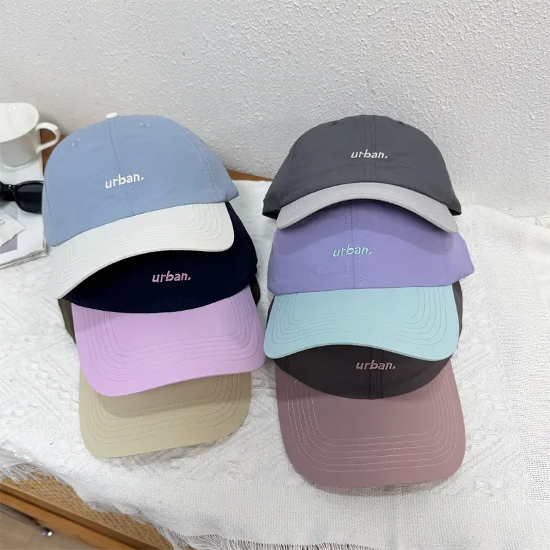 Women Baseball Caps Spring Summer Matching Korean Color