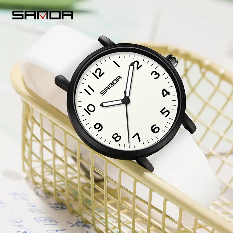Silent Quartz Watch for Men Women Green Watch - Image 17