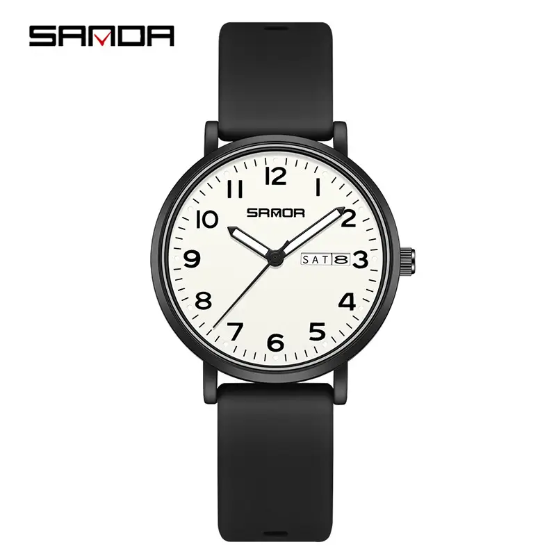 Silent Quartz Watch for Men Women Green Watch - Image 10