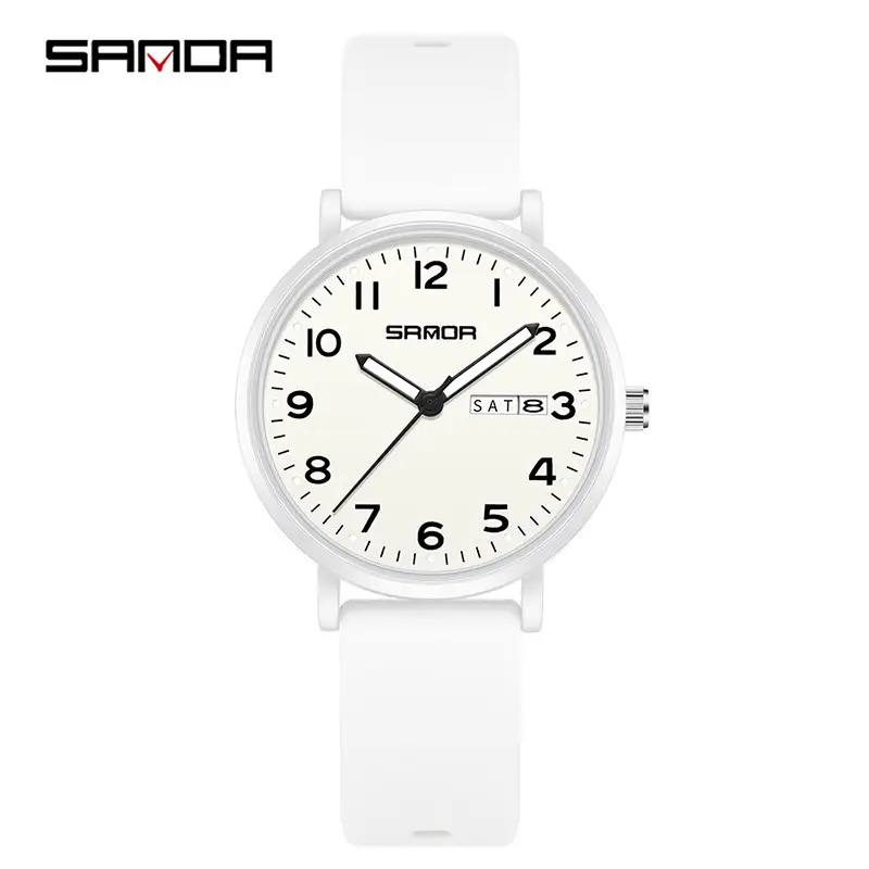 Silent Quartz Watch for Men Women Green Watch - Image 13