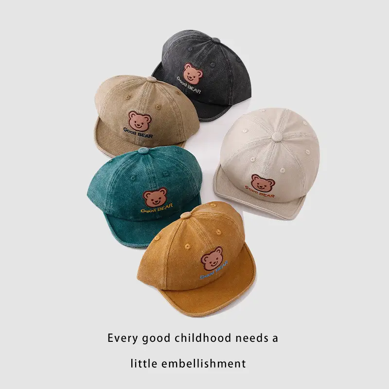 Baby's Bear Cap Soft Brim All Season - Image 12