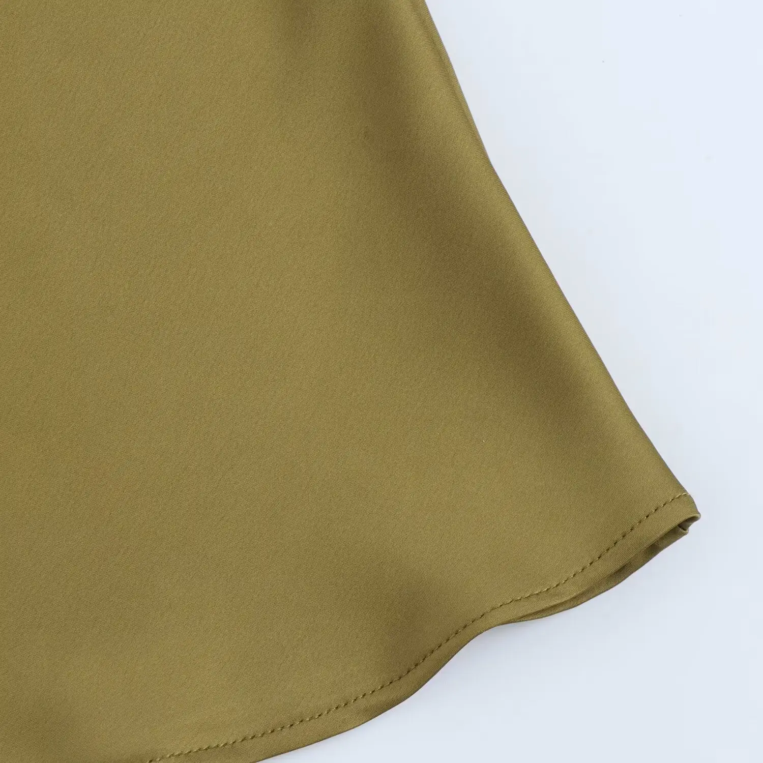 Silk Satin Belt Overskirt Women's ZRA Collection — feature 10
