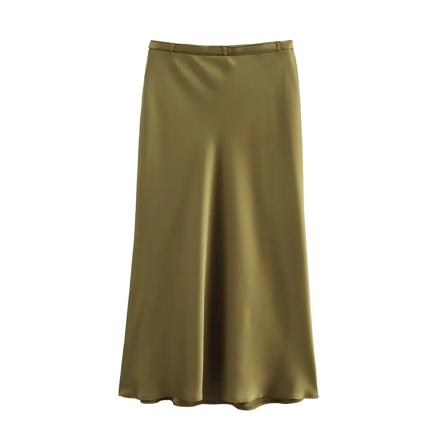 Silk Satin Belt Overskirt Women's ZRA Collection — feature 3