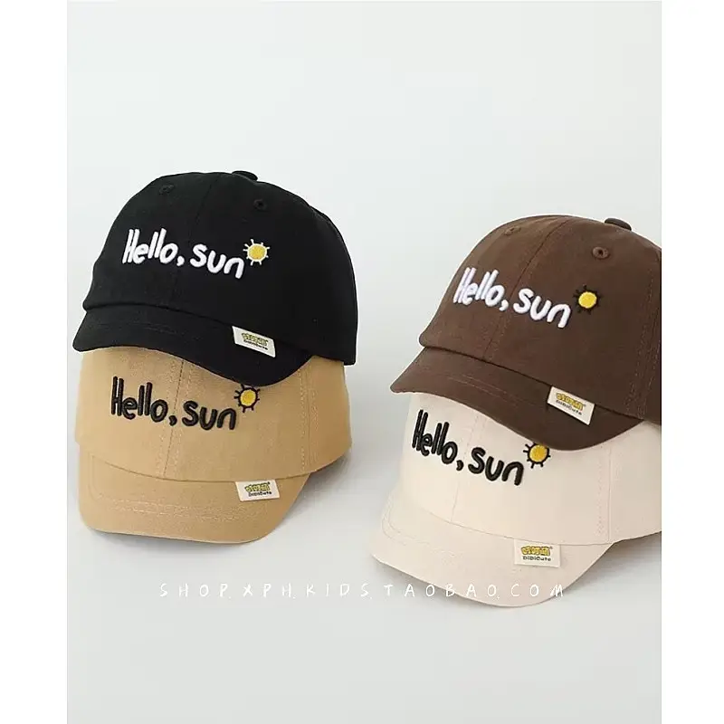 Hello Sun Thin Letter Cap Spring Autumn Sunshade Cap β feature 4