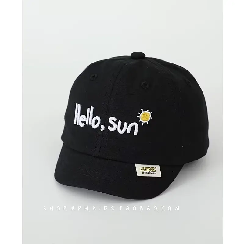 Hello Sun Thin Letter Cap Spring Autumn Sunshade Cap - Image 2
