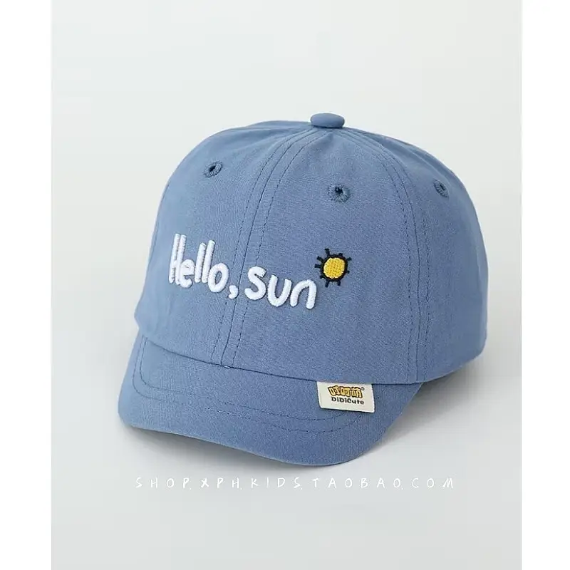 Hello Sun Thin Letter Cap Spring Autumn Sunshade Cap - Image 4