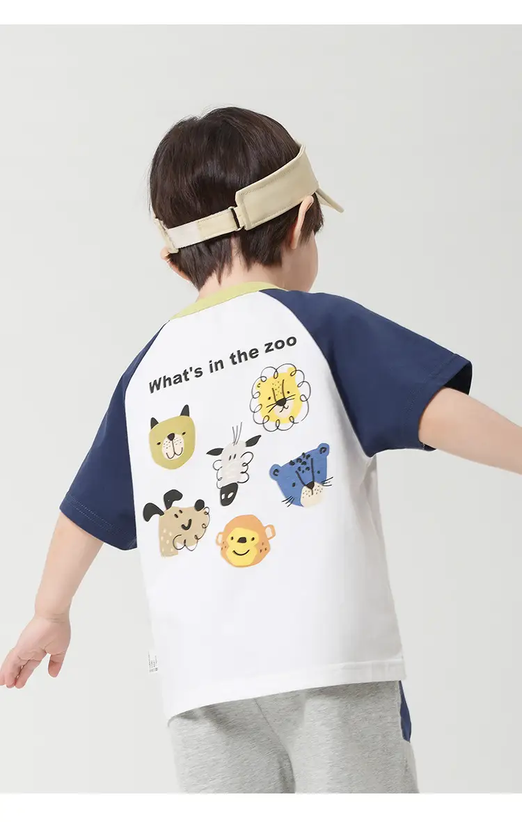 Boys Cotton Sports Shorts T-Shirt Set Summer Wear — feature 19