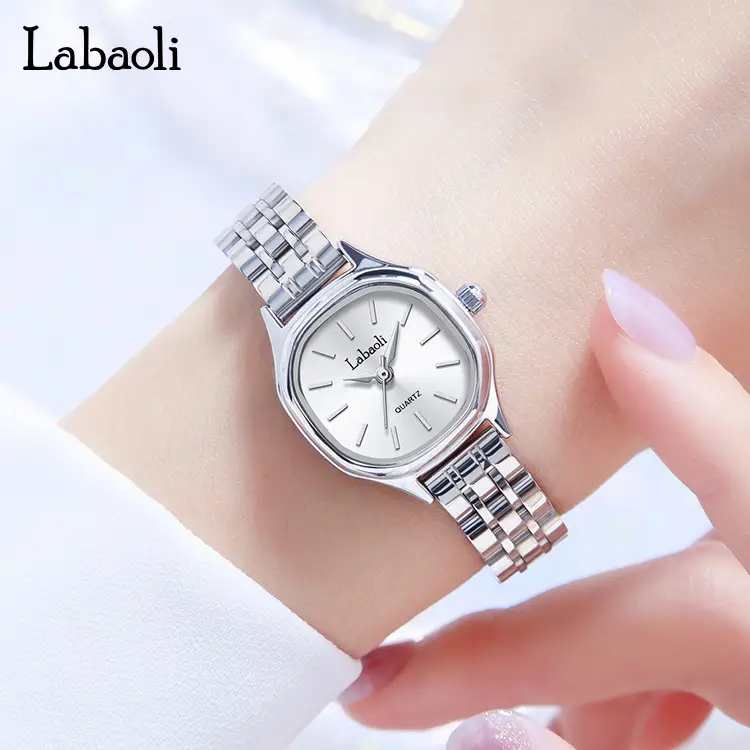 La Polo Labaoli Green Dial Ladies Watch Silver Band - Image 3