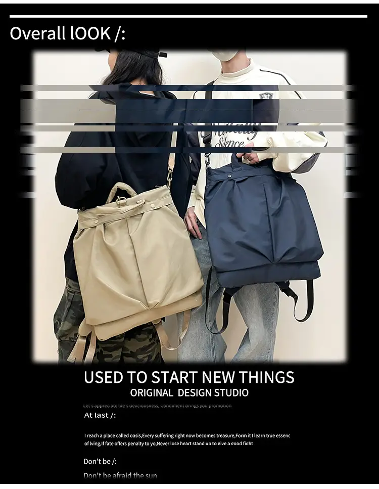 Multi-use Korean-style Backpack for Men Women Large Capacity Commuting — feature 1