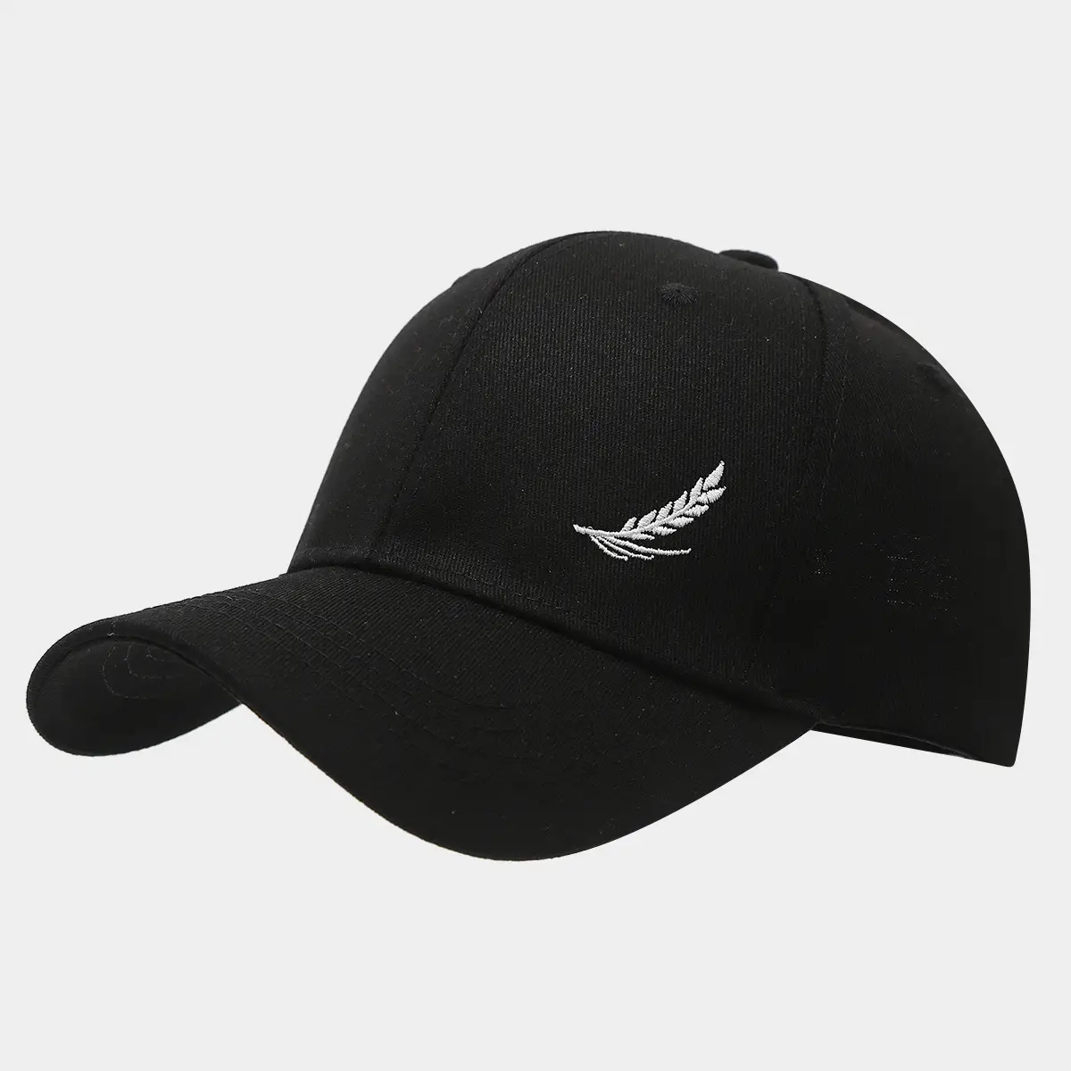 White Feather Embroidered Baseball Cap for Women Men — feature 4