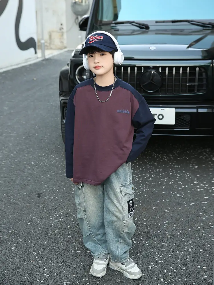 Panda Yuanyuan Heavy Cotton Kids T-Shirt Long Sleeve Washable