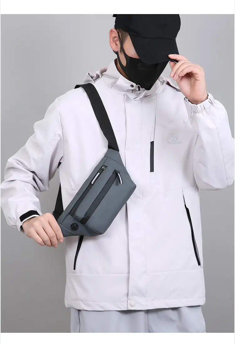 Men's Water-Repellent Crossbody Bag Multi-Layer Casual Shoulder Bag — feature 10
