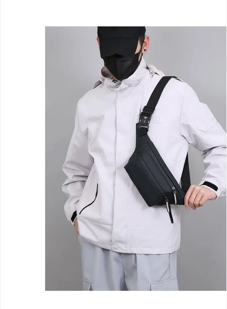 Men's Water-Repellent Crossbody Bag Multi-Layer Casual Shoulder Bag — feature 14