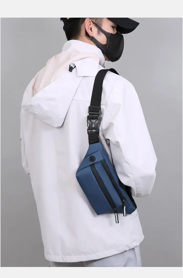 Men's Water-Repellent Crossbody Bag Multi-Layer Casual Shoulder Bag — feature 16