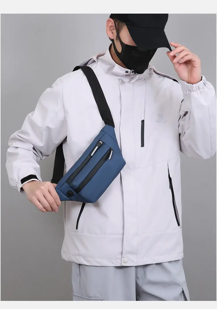 Men's Water-Repellent Crossbody Bag Multi-Layer Casual Shoulder Bag — feature 17