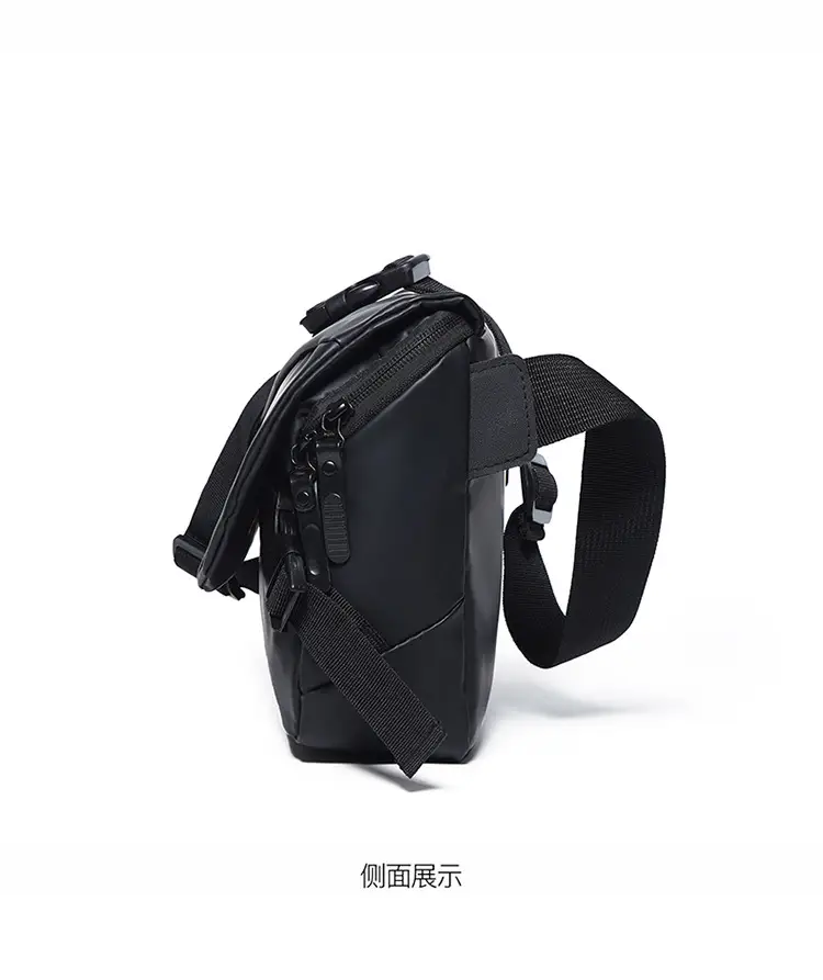 Men Japanese Style Black Crossbody Backpack — feature 20