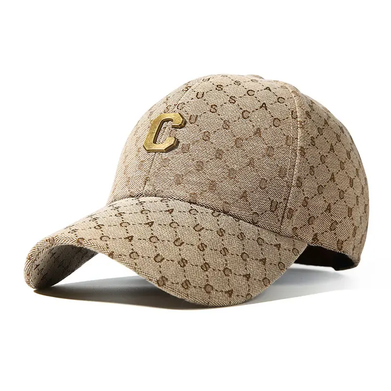 Korean Fashion Baseball Cap with Metal Letter Print - Image 7