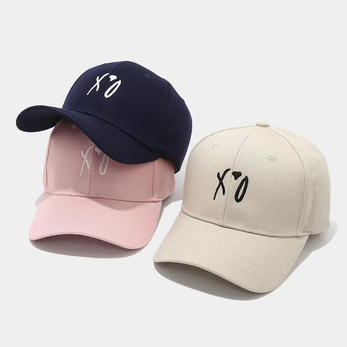 XO Letter Couple Baseball Cap for Men Women Autumn