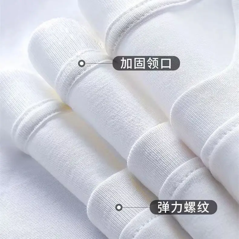 Girls Boys Cartoon Cotton T-Shirts White Black — feature 4