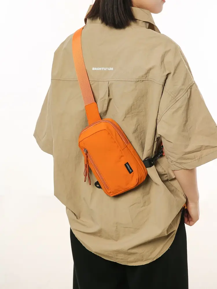 Orange Crossbody Sports Bag for Women 2025