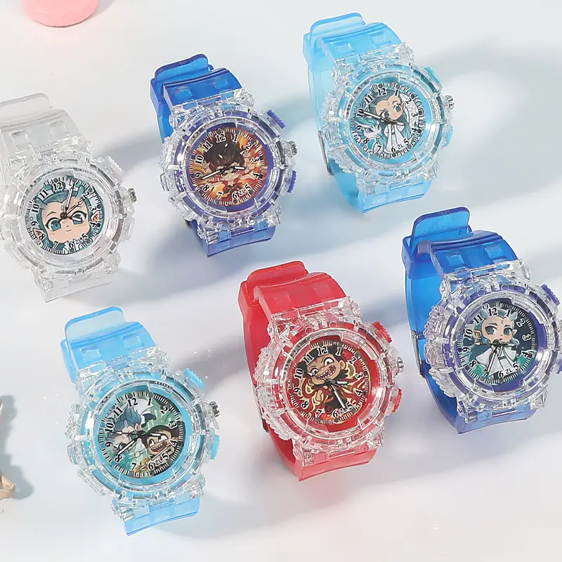 Nezha Cartoon Watch for Kids Blue Crystal Quartz - Image 7