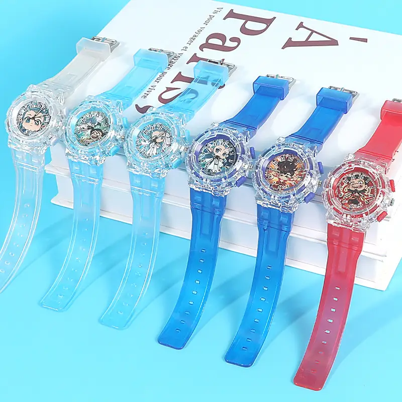 Nezha Cartoon Watch for Kids Blue Crystal Quartz - Image 8