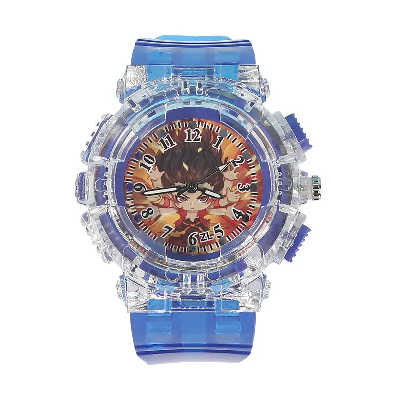 Nezha Cartoon Watch for Kids Blue Crystal Quartz - Image 11