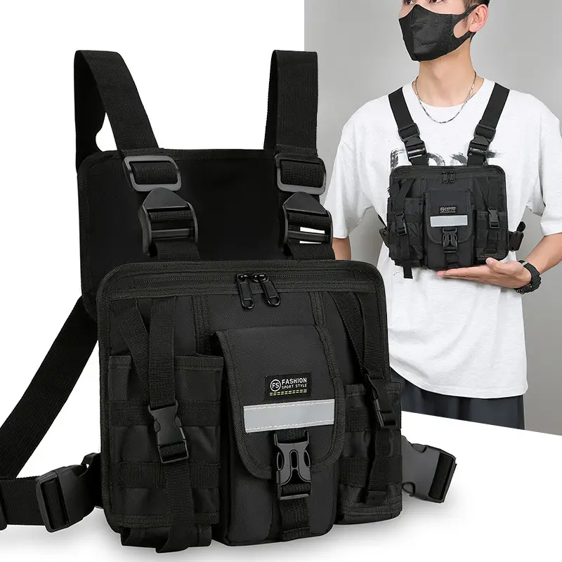 Tactical Multi-Flap Pocket Vest Bag for Men - Image 3