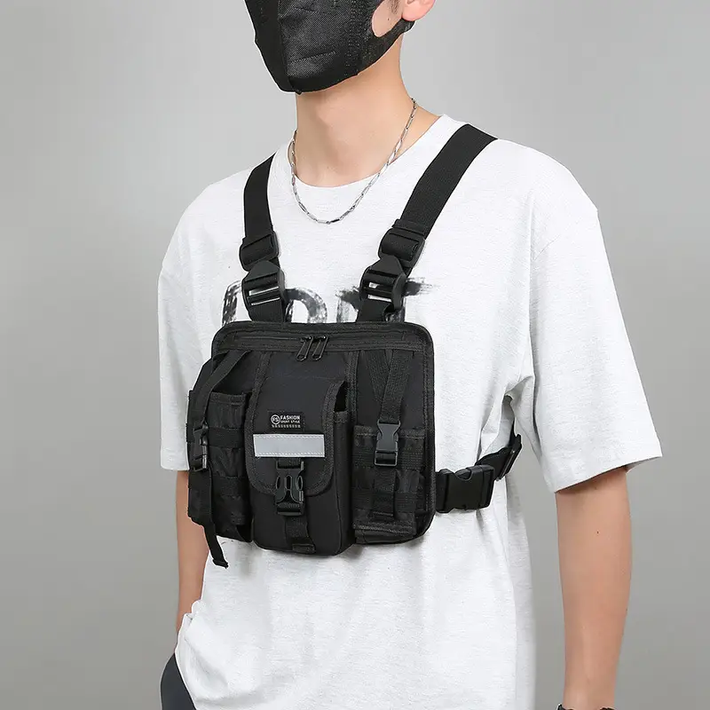 Tactical Multi-Flap Pocket Vest Bag for Men - Image 4