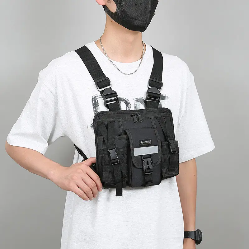 Tactical Multi-Flap Pocket Vest Bag for Men - Image 5