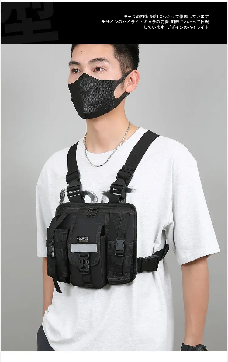 Tactical Multi-Flap Pocket Vest Bag for Men — feature 10